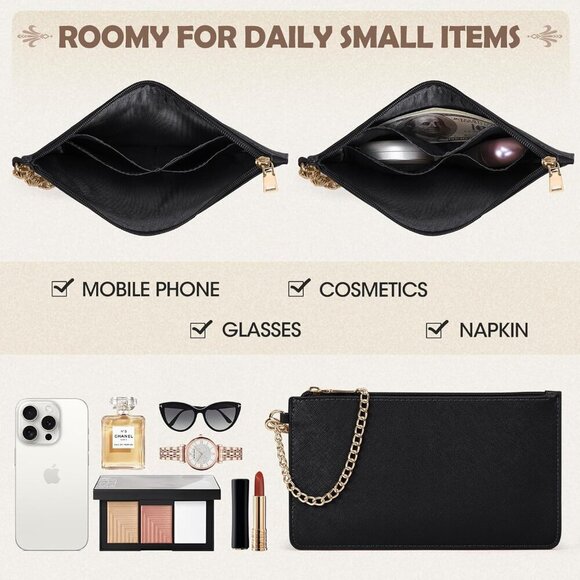 15.6" Leather Laptop Tote for Women, Waterproof Work & Business Shoulder Bag - Picture 6 of 8